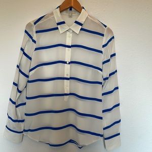 Jcrew Stripe Blouse Size 4
